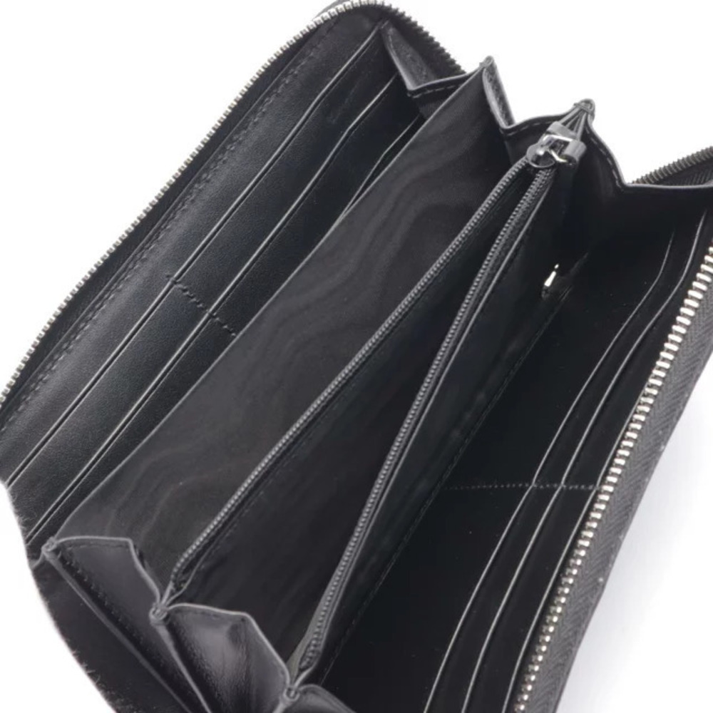 Gucci Leather Embossed GG Long Black Round Wallet - Picture 3 of 5